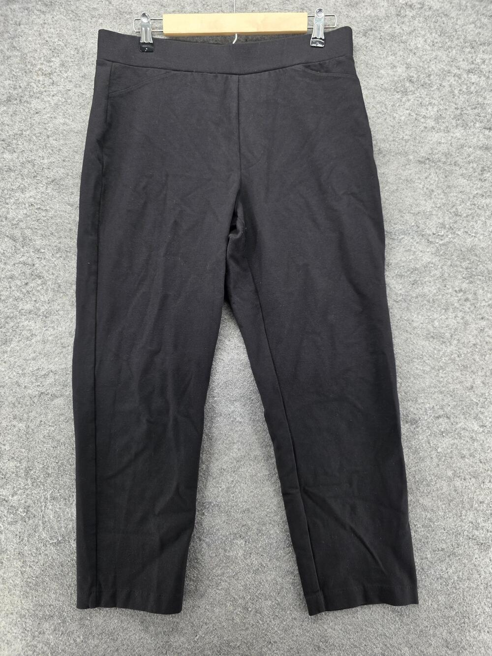 MICHAEL Michael Kors Pants Womens L Black Ponte Pull On Stretch 27 In Waist 32